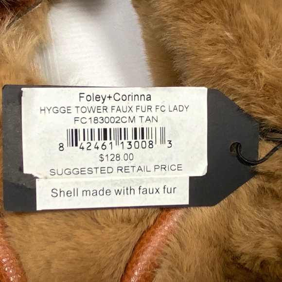 NWT - Foley + Corinna Faux Fur Tan Purse - Picture 7 of 8